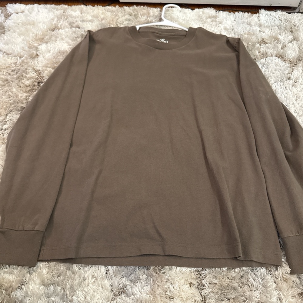 Hollister Men's Crewneck Sweater - Brown